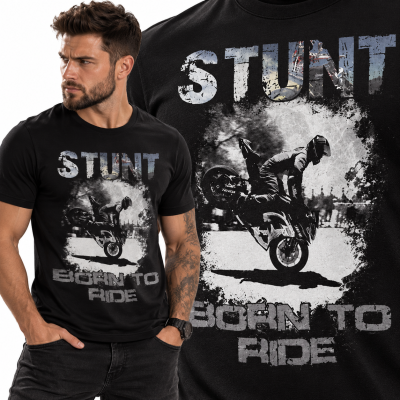 KOSZULKA ŚMIESZNA  BORN TO RIDE
